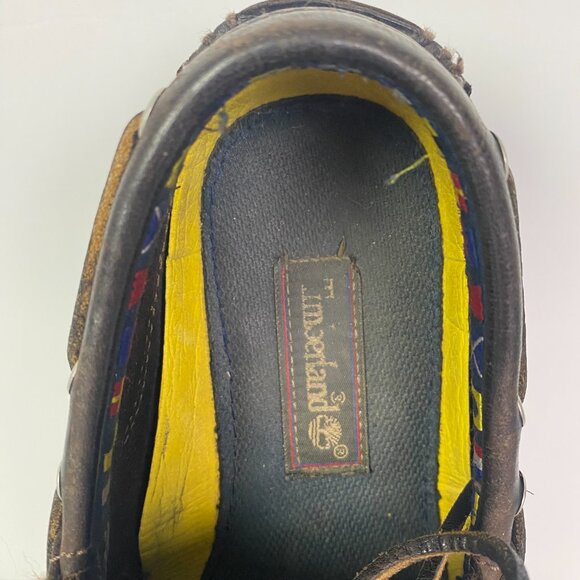 Timberland Shoes Men's 8.5M Chocolate Brown Boat Kia Wah 2 Eye Leather 8.5 M - Picture 12 of 16